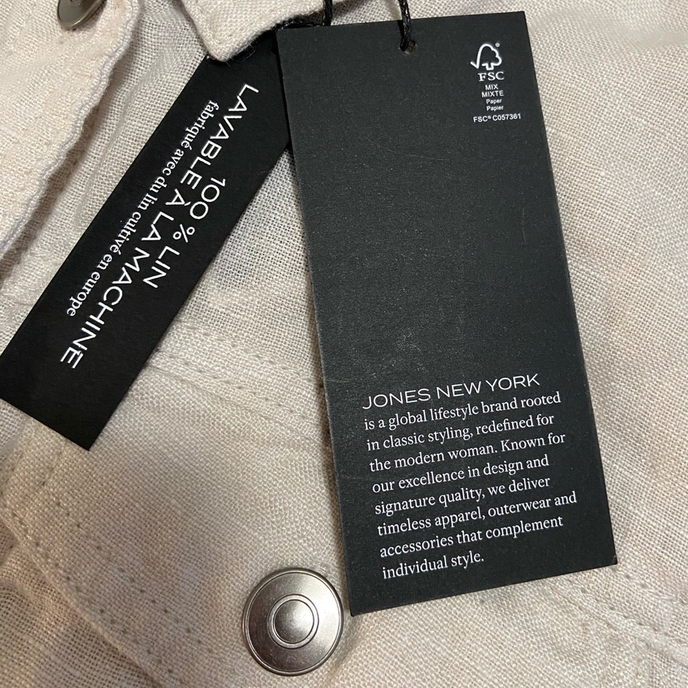 100% Washable Linen Jean Jacket - Picture 12 of 12